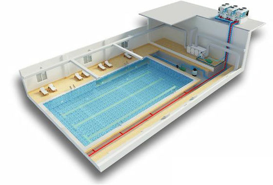 Économie d'énergie de climatisation de pompe à chaleur de source d'air de chauffage par le sol