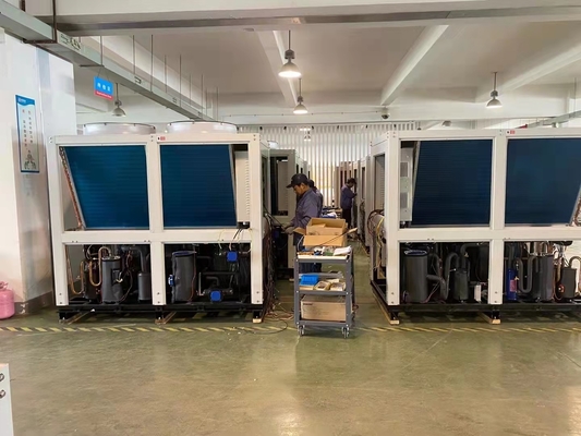 Unité élevée 150Kw de pompe à chaleur de CANNETTE DE FIL de cascade pour le réfrigérant de R410A R134a